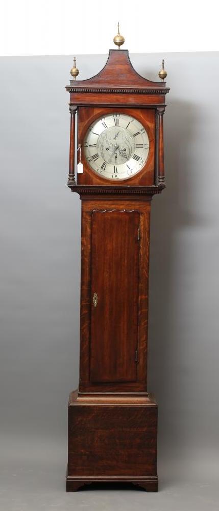 AN OAK LONGCASE CLOCK Image