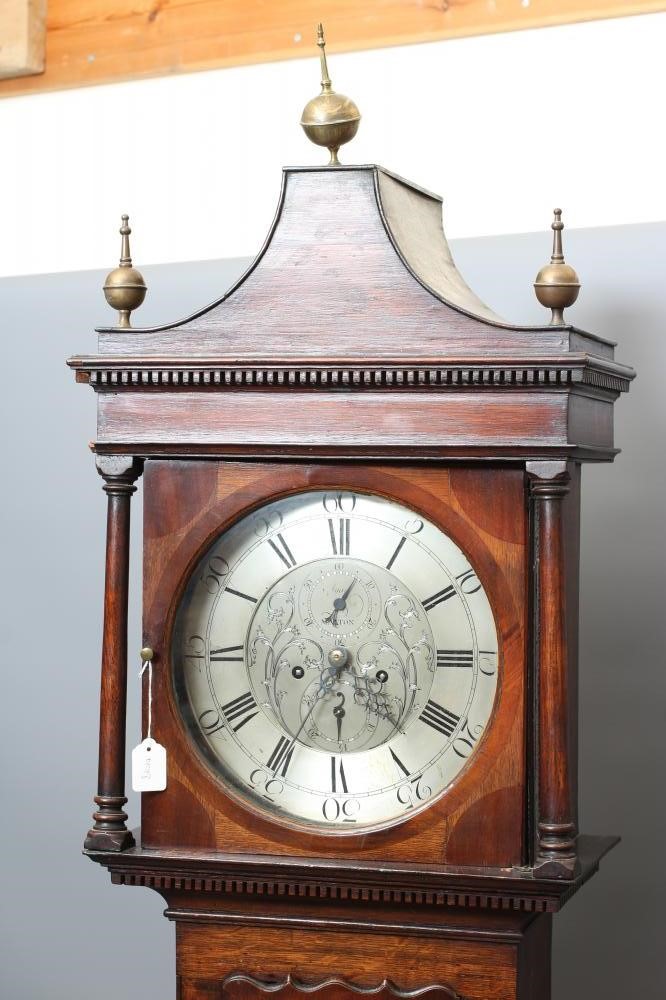 AN OAK LONGCASE CLOCK Image
