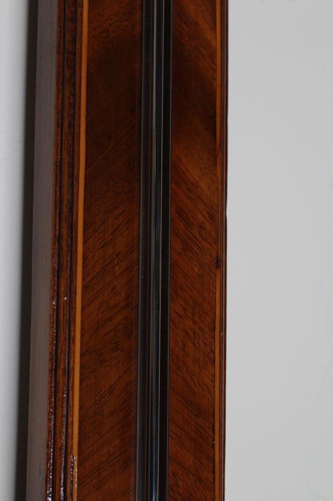 A MAHOGANY STICK BAROMETER by J. Valanterio & Co. Image