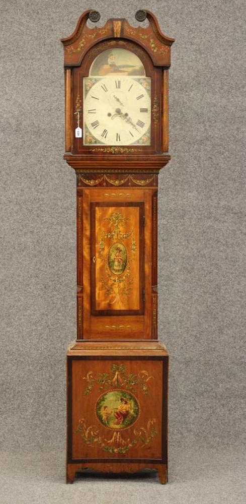 A MAHOGANY LONGCASE CLOCK Image