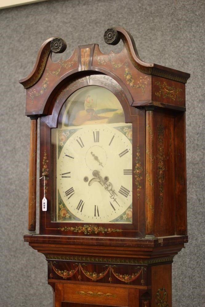 A MAHOGANY LONGCASE CLOCK Image