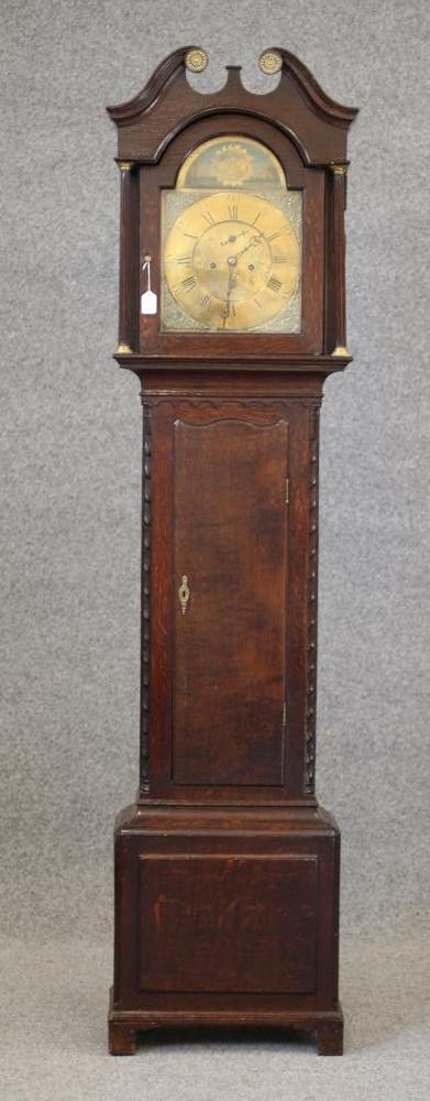 AN OAK LONGCASE CLOCK Image