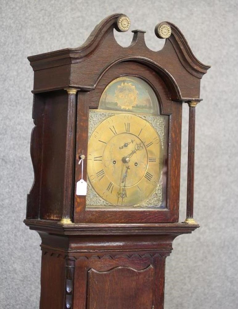 AN OAK LONGCASE CLOCK Image