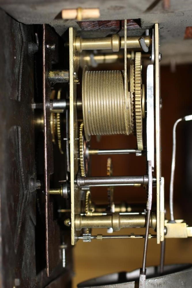 AN OAK LONGCASE CLOCK Image