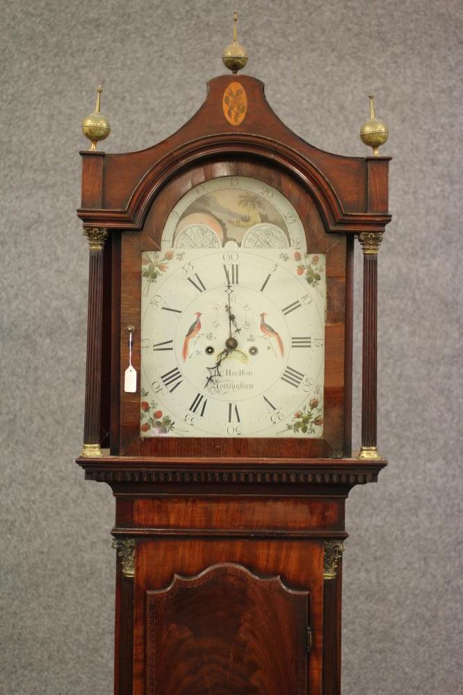 A MAHOGANY LONGCASE CLOCK by John Hudson Image