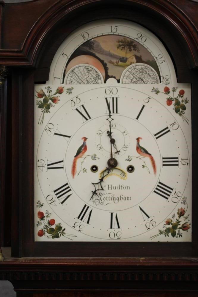 A MAHOGANY LONGCASE CLOCK by John Hudson Image