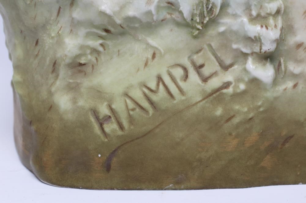 A ROYAL DUX BISQUE PORCELAIN FIGURE GROUP Image