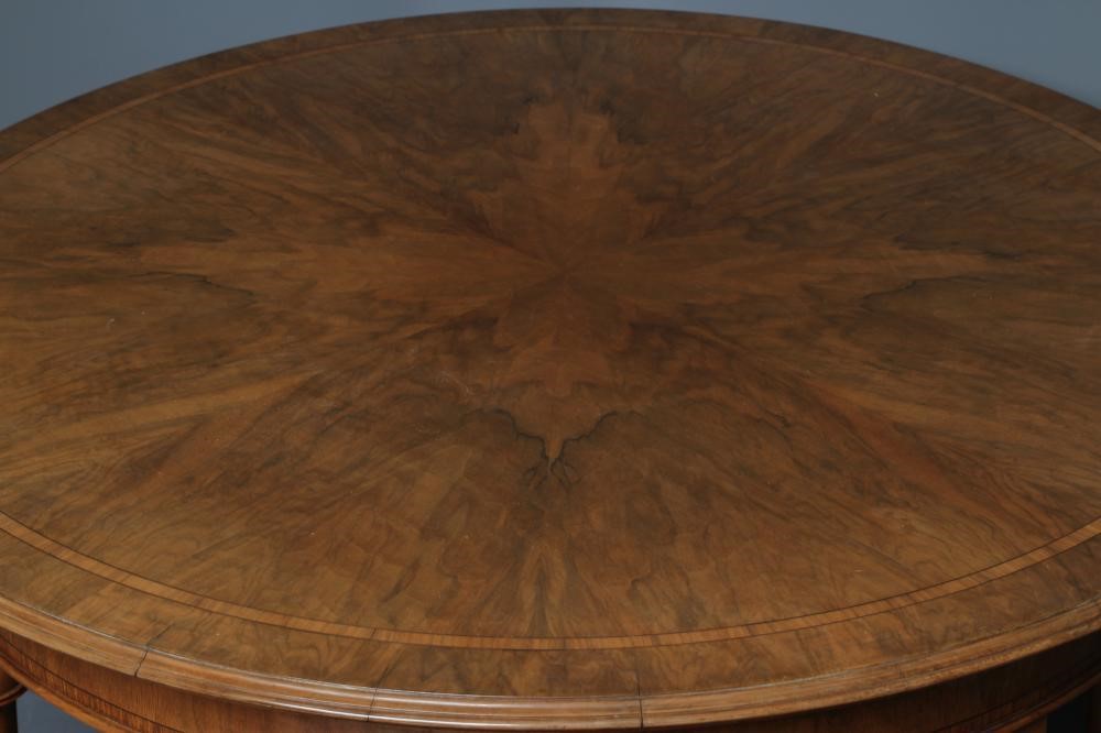 A WALNUT CENTRE TABLE in the William & Mary style Image