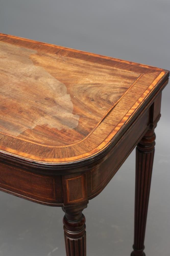 A MAHOGANY FOLDING CARD TABLE in the manner of Gillow Image