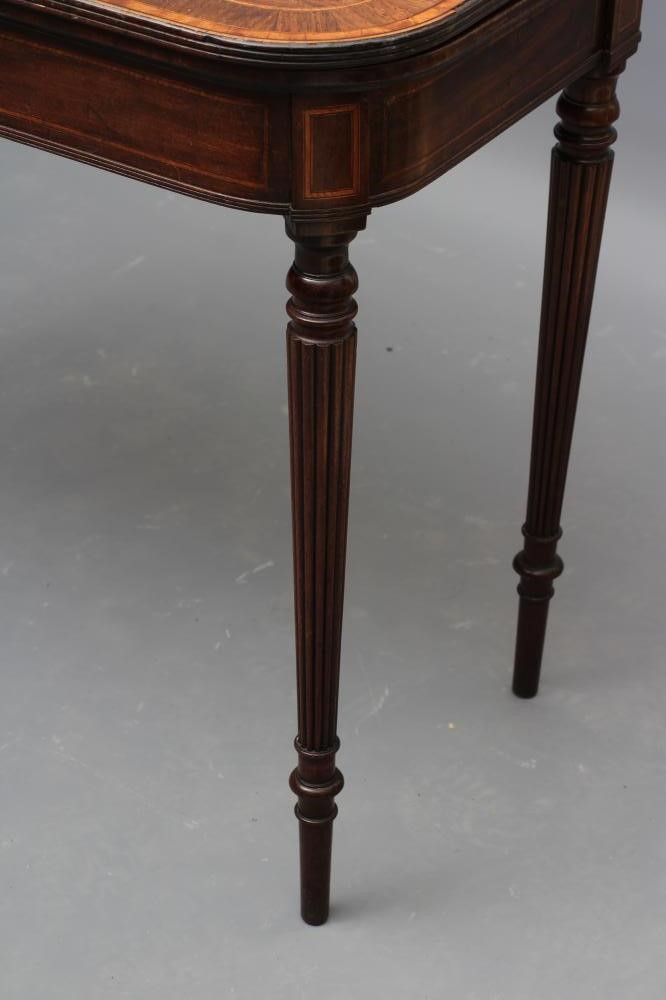 A MAHOGANY FOLDING CARD TABLE in the manner of Gillow Image