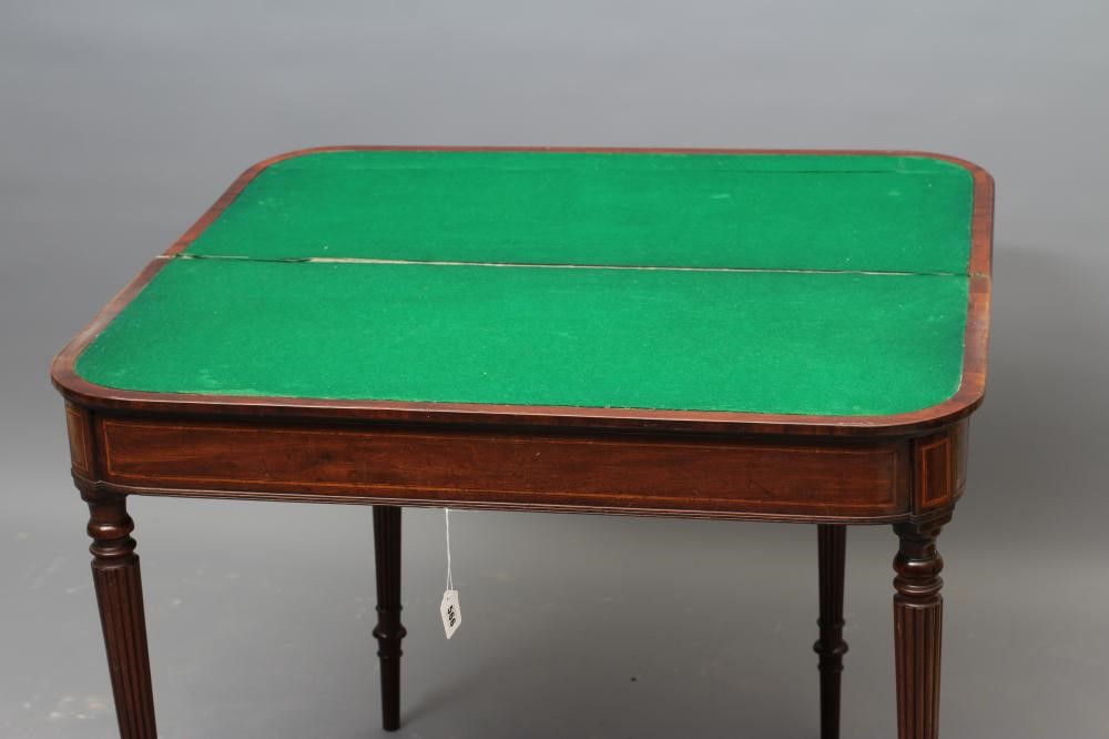 A MAHOGANY FOLDING CARD TABLE in the manner of Gillow Image