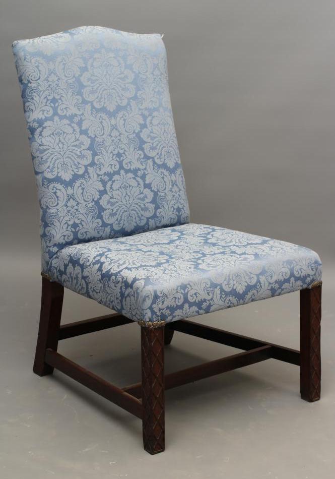 A GEORGIAN MAHOGANY FRAMED SIDE CHAIR Image