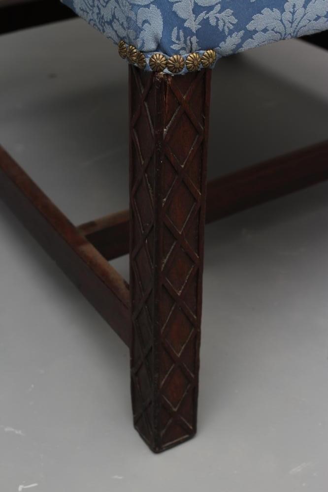 A GEORGIAN MAHOGANY FRAMED SIDE CHAIR Image