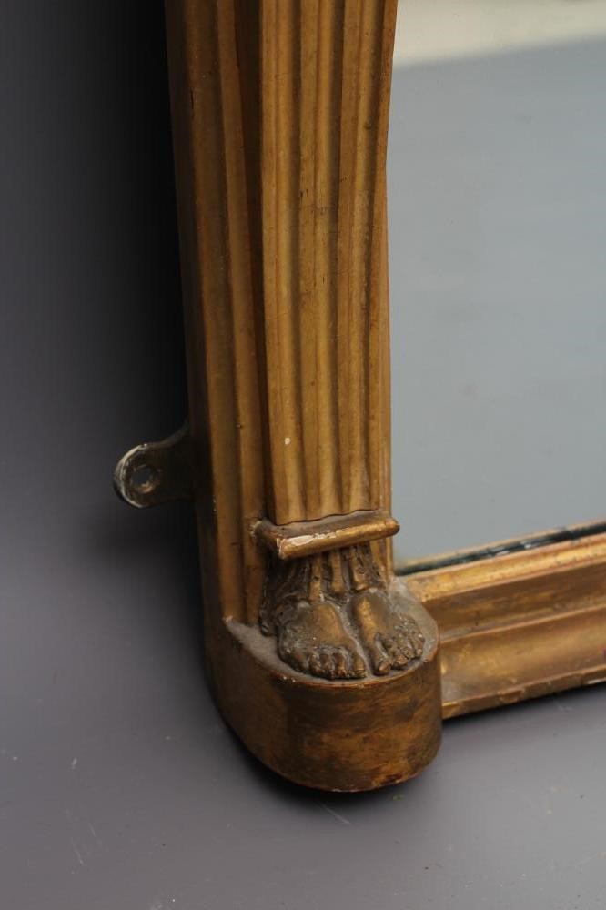 A REGENCY GILT GESSO OVERMANTEL MIRROR Image