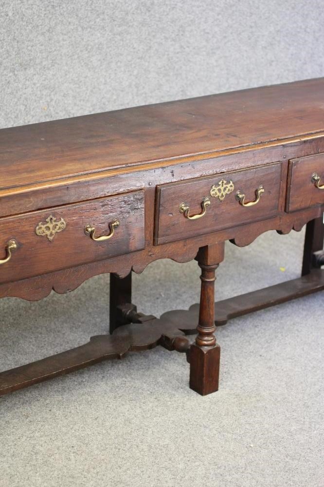 A GEORGIAN OAK LOW DRESSER Image
