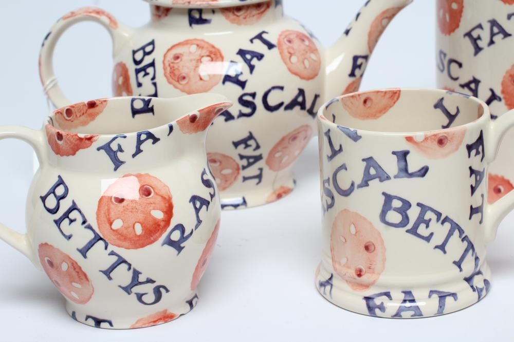 OF YORKSHIRE INTEREST - A collection of Emma Bridgewater pottery "Bettys Fat Rascal" pattern tea and Image