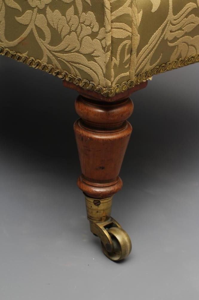 A VICTORIAN WALNUT FRAMED ARMCHAIR of spoon back form Image