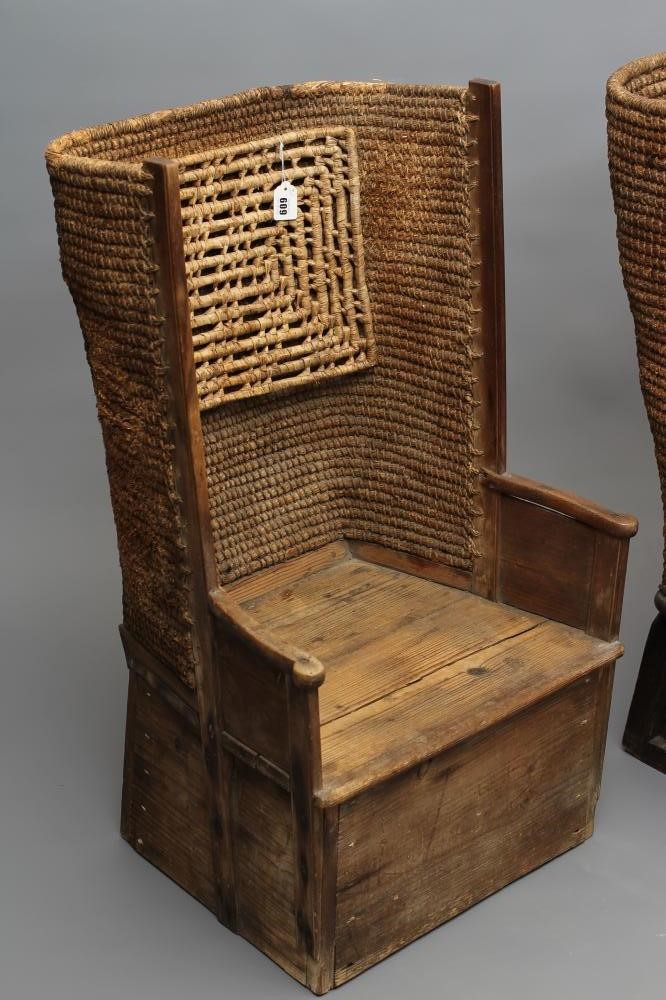 A PINE FRAMED ORKNEY CHAIR Image