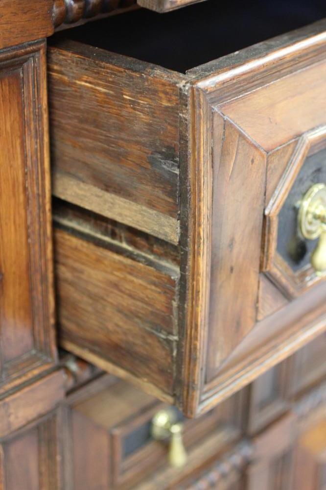 A JOINED OAK CHEST Image