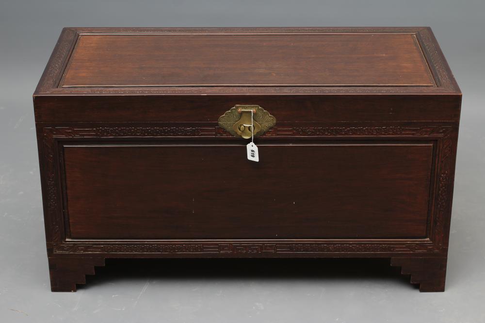 A CHINESE CAMPHOR WOOD CHEST Image