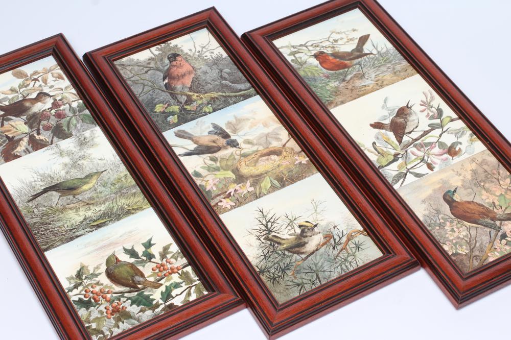 A SET OF NINE MINTON TILES Image