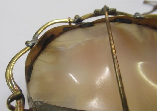 A VICTORIAN SHELL CAMEO carved as Artemis with the eagle of Zeus Image