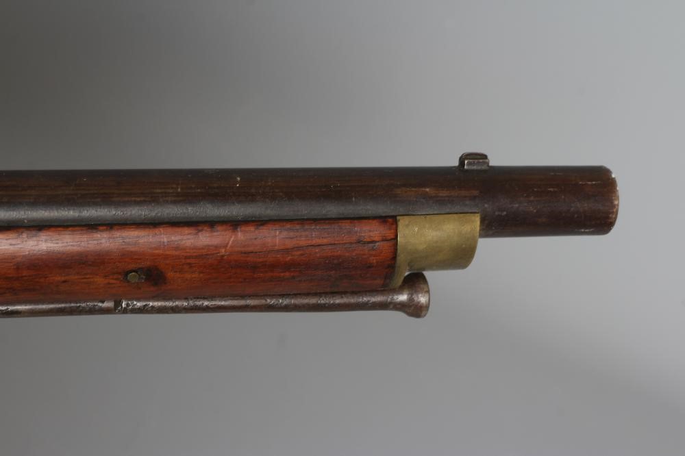 A TOWER PERCUSSION MUSKET with 39" barrel, action with crown over VR and 1872 over TOWER, walnut Image