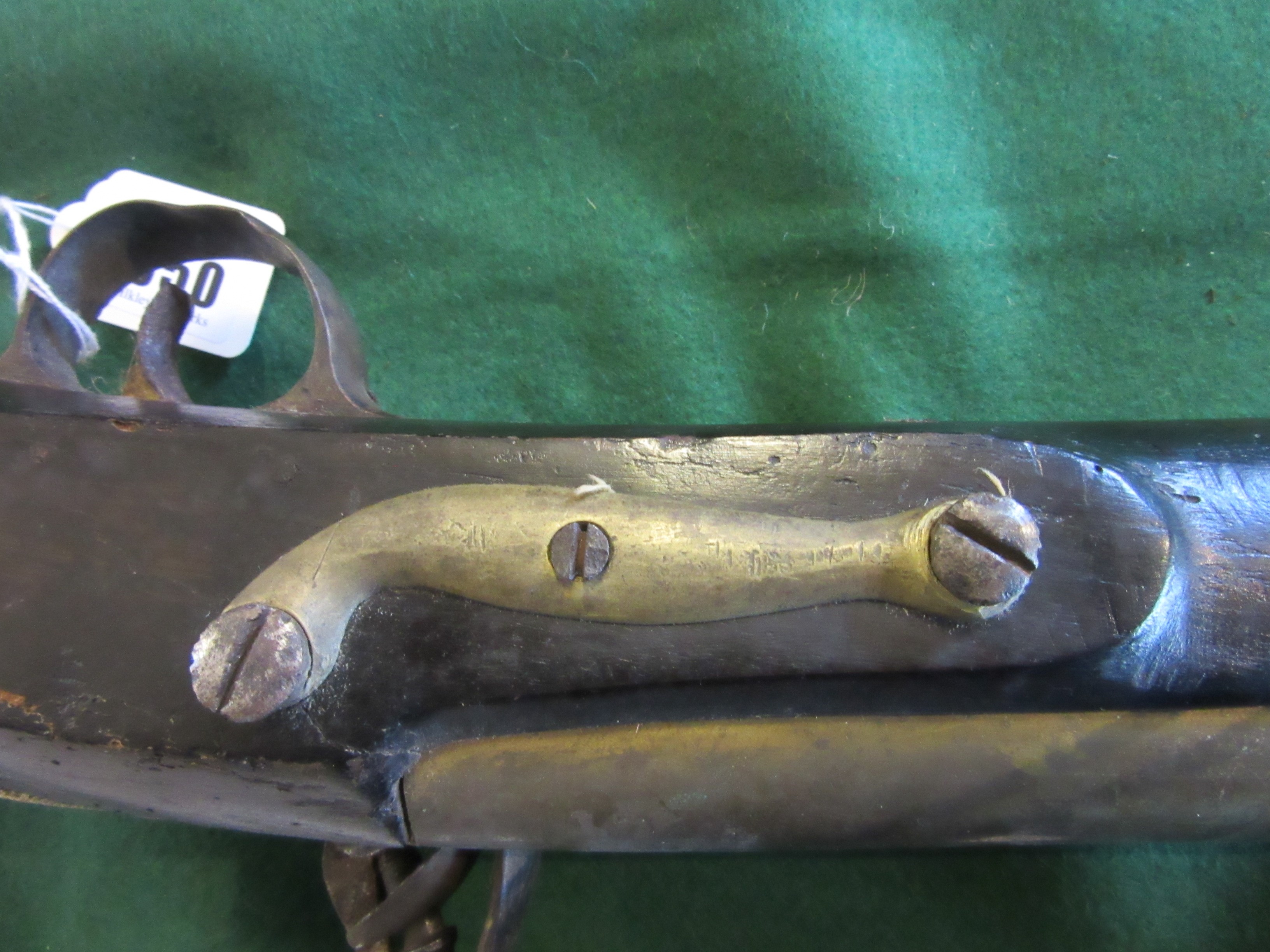 A FLINTLOCK BLUNDERBUSS with 24 1/2" flared barrel, action inscribed TOWER, wood stock and steel Image