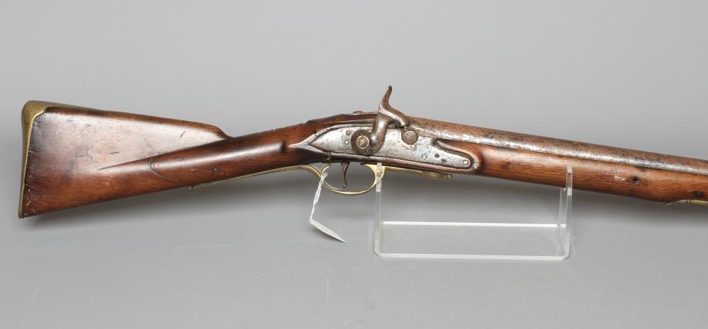 A PERCUSSION BROWN BESS MUSKET with 37" barrel Image
