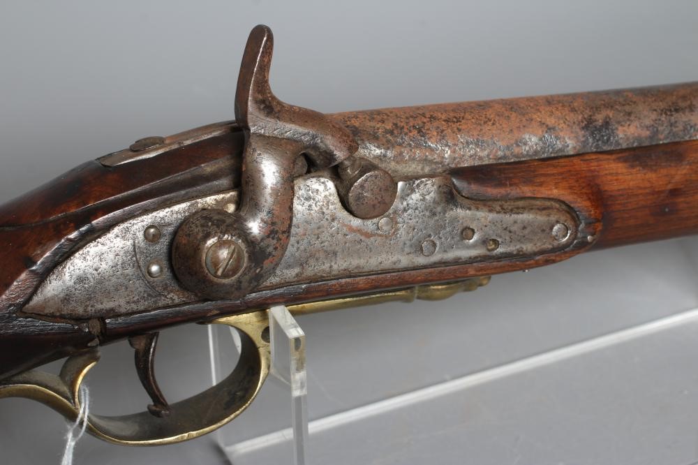 A PERCUSSION BROWN BESS MUSKET with 37" barrel Image