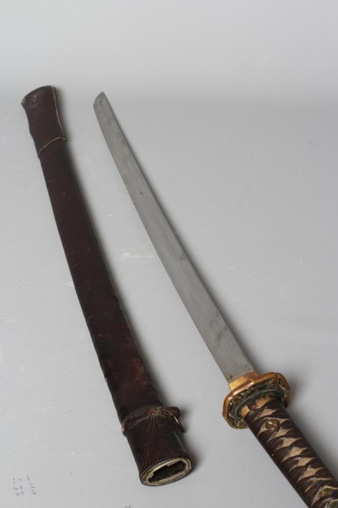 A JAPANESE KATANA with WWII saya Image