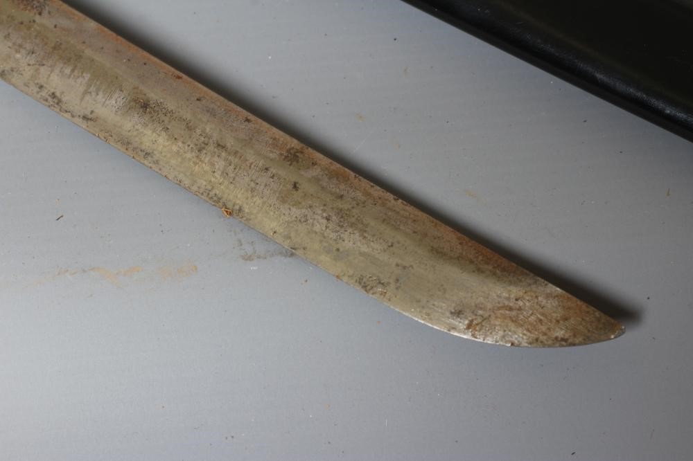 A JAPANESE KATANA with 26 1/4" curved blade, visible hamon, tang signed to both sides, WWII tsuba, Image