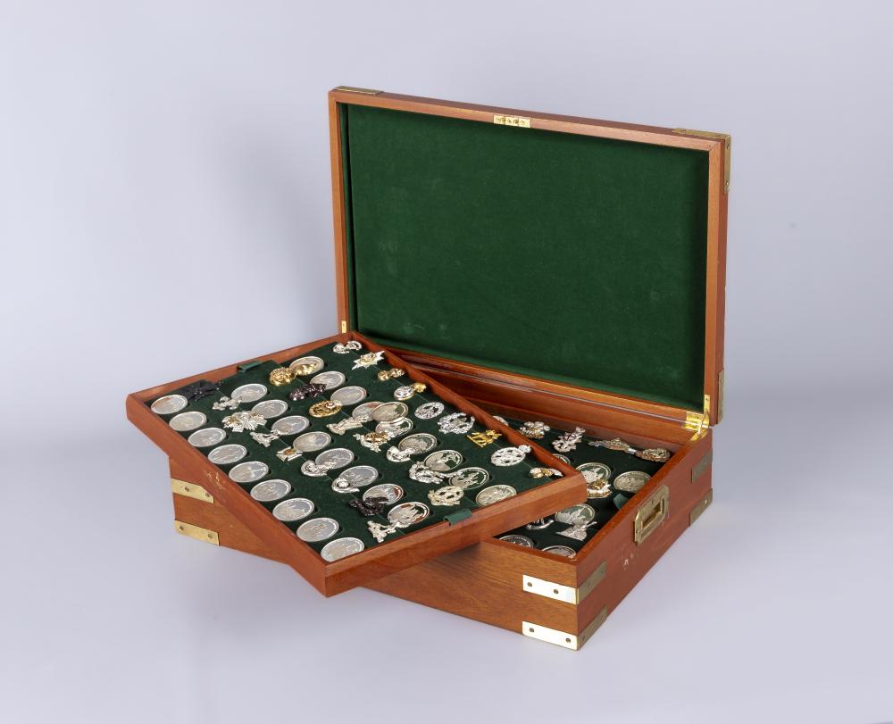 GREAT BRITISH REGIMENTS BIRMINGHAM MINT LIMITED EDITION MEDALLION AND MILITARY BADGE COLLECTION Image