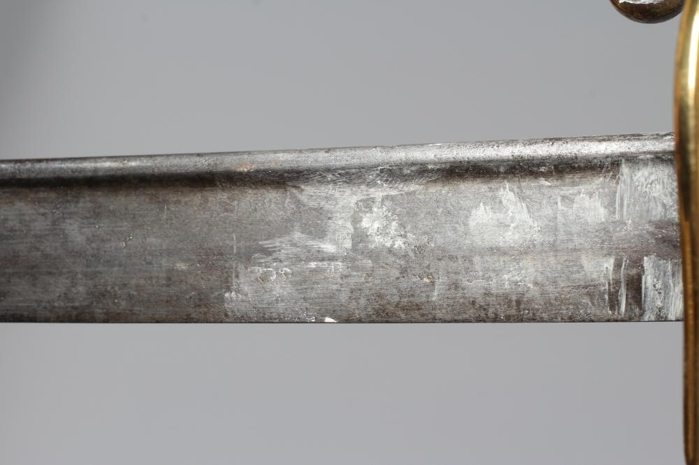 AN 1822 PATTERN INFANTRY OFFICER'S SWORD with 32" curved and pipe backed blade Image