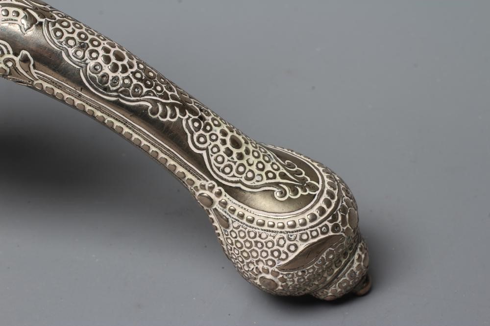 A TURKISH FLINTLOCK PISTOL, early 19th century, with 13 1/4" barrel, miquelet action, decorative Image