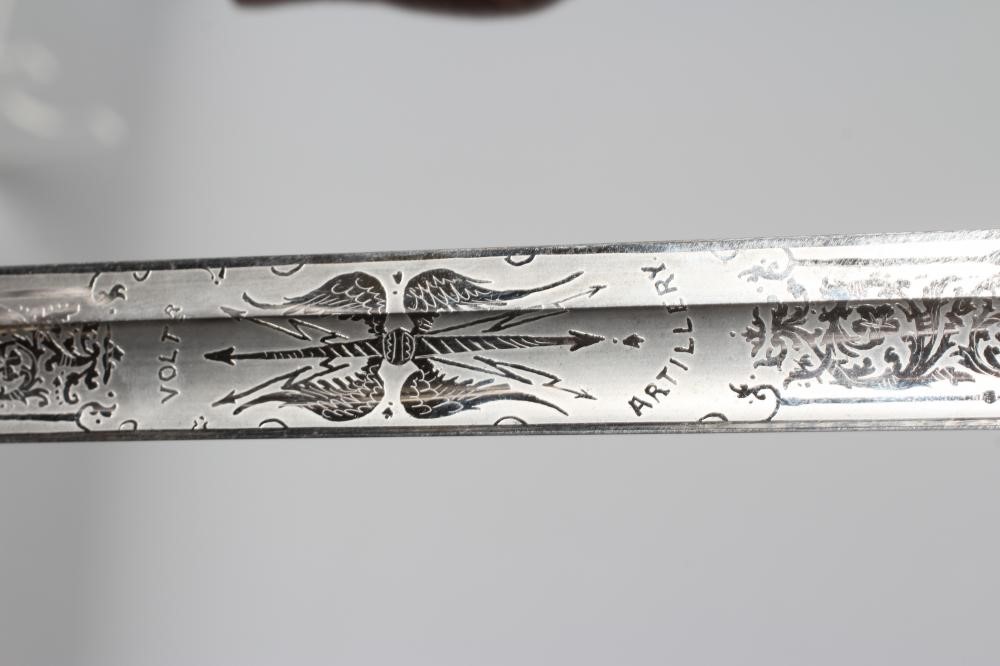 AN 1821 PATTERN ARTILLERY OFFICER'S SWORD by W. W. White of Woolwich Image