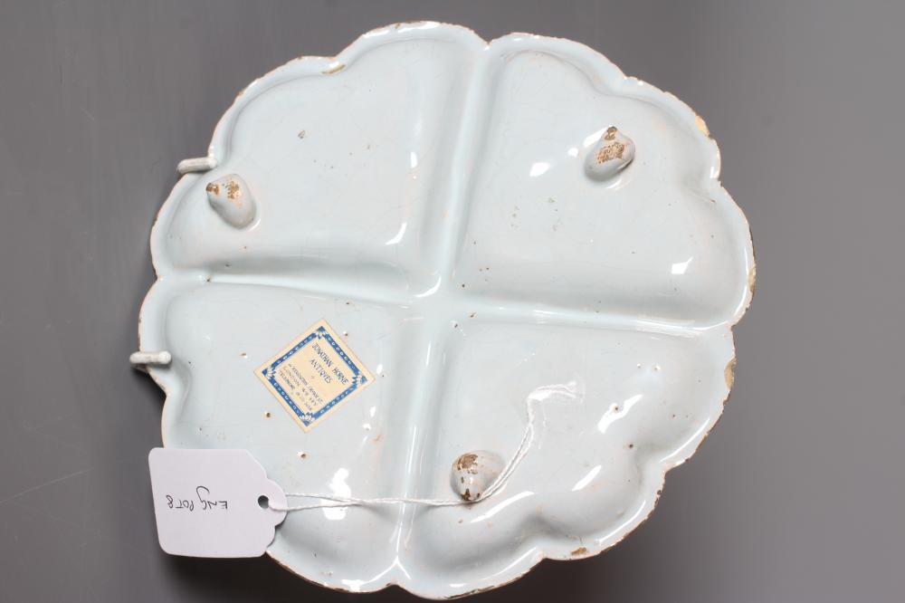 A DELFT SWEETMEAT FOUR SECTION DISH Image