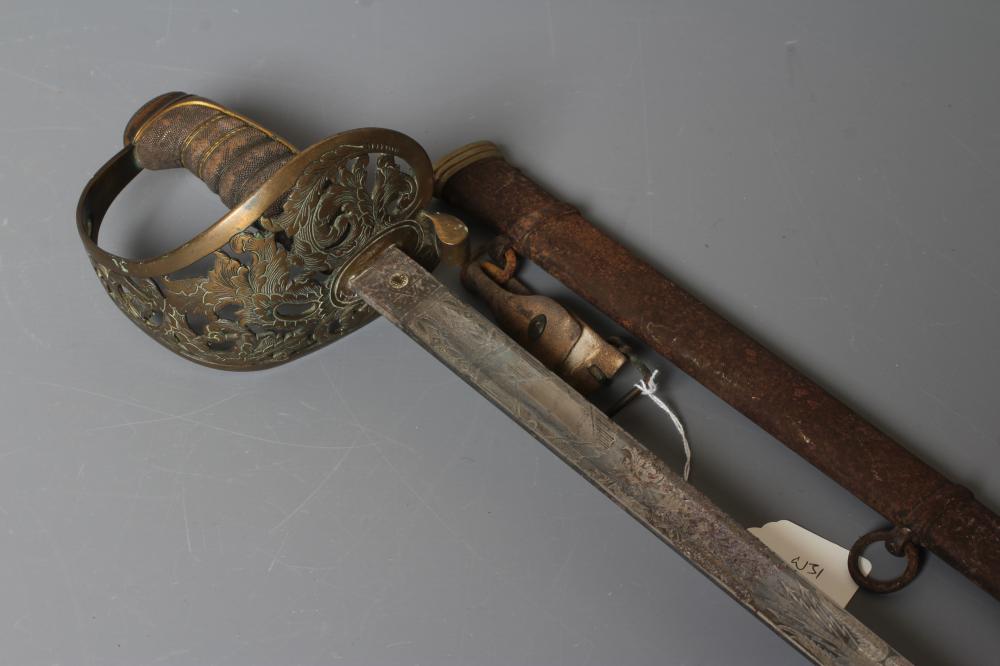 AN 1857 PATTERN ROYAL ENGINEERS OFFICER'S SWORD by F. W. Flight of Winchester Image