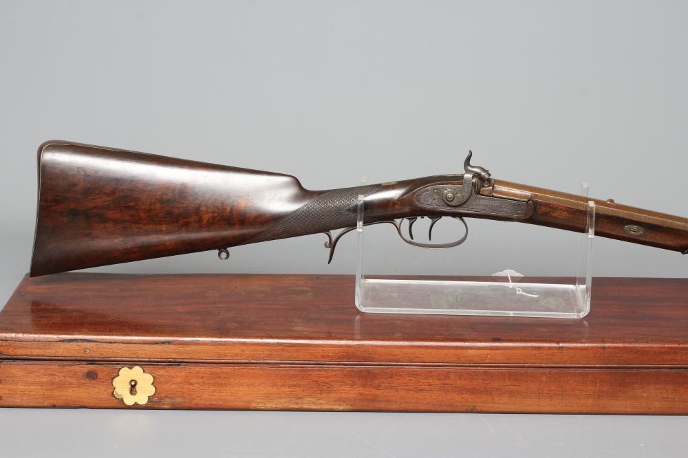 A CASE PERCUSSION RIFLE BY JAMES BEATTIE Image