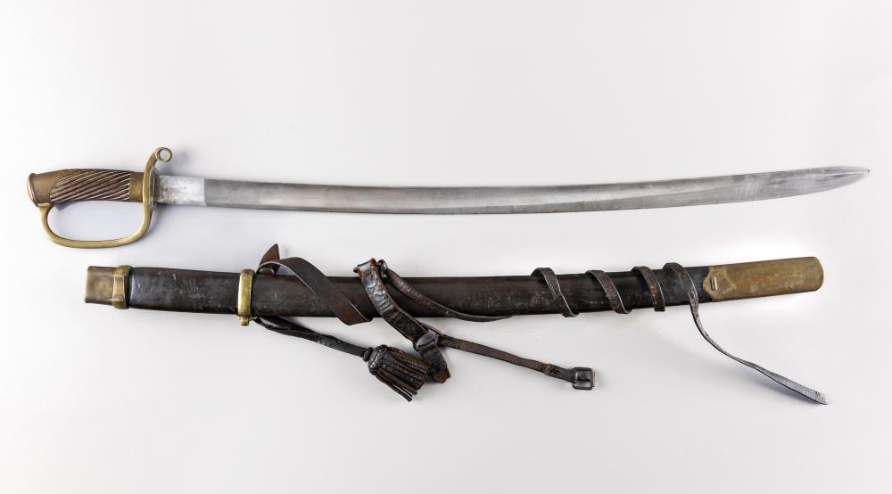 A RUSSIAN MODEL 1881 CAVALRY SABRE OR SHASHKA with 30" curved blade Image