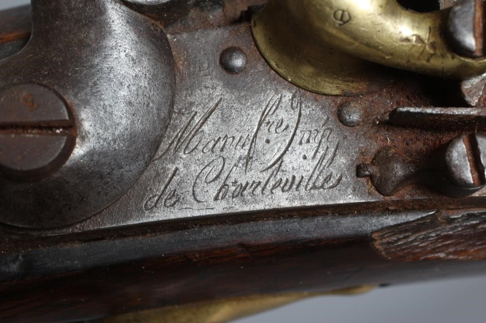 A FRENCH MILITARY FLINTLOCK HOLSTER PISTOL Image