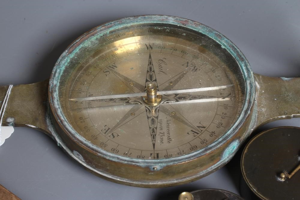 THREE ANTIQUE NAVIGATION TOOLS comprising an Elliott Brothers of London pocket sextant in integral Image