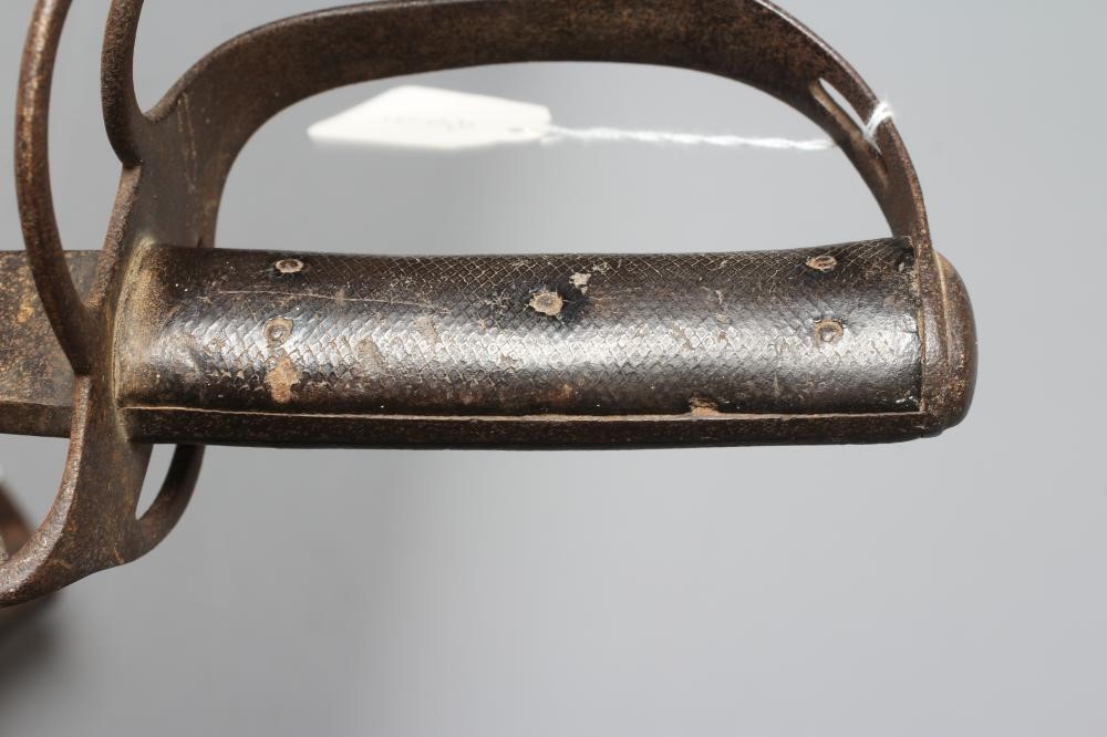 TWO 1853 PATTERN CAVALRY TROOPER'S SWORDS both with approximately 35 1/2" blades, typical hilts and Image