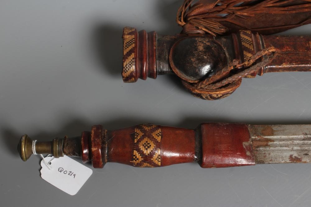 A NORTH AFRICAN SWORD with 29 1/4" triple fullered blade Image