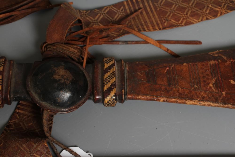 A NORTH AFRICAN SWORD with 29 1/4" triple fullered blade Image