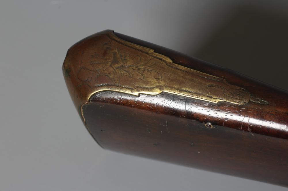 A FLINTLOCK SPORTING MUSKET BY H. GODSALL with 39" barrel octagonal at the breech Image