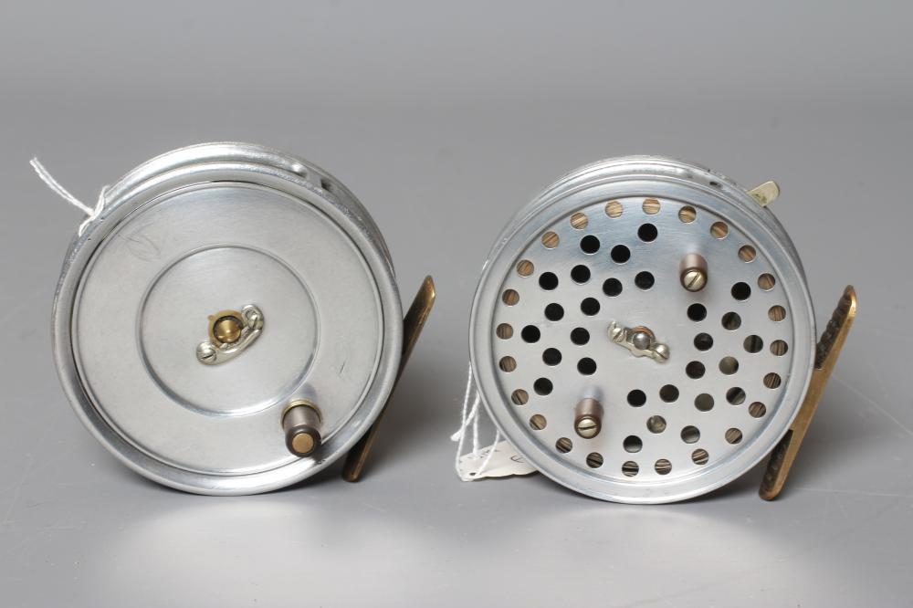 TWO HARDY FLY FISHING REELS, comprising The "Eureka" 3 1/2" and The "Uniqua" 3 5/8" (Est. plus 24% Image