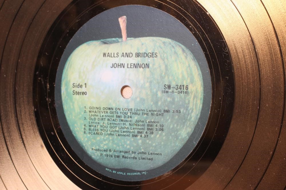 A PRESENTATION "GOLD" SALES AWARD for the Apple Records album Walls and Bridges, R.I.A.A. certified, Image