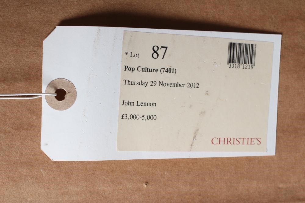 A PRESENTATION "GOLD" SALES AWARD for the Apple Records album Mind Games, R.I.A.A. certified, Image