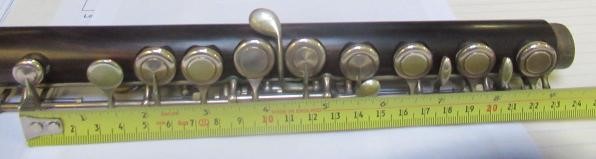 A CARTE & CO. LTD. ROSEWOOD FLUTE, early 20th century, stamped 23 Berners St., London, in original Image